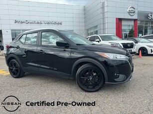 Used 2022 Nissan Kicks ONE OWNER TRADE! LOW KM NISSAN CERTIFIED PRE OWNED KICKS SV. WINDOWS,LOCKS,APPLE CARPLA/ANDROID AUT, FORWARD COLLISION WARNING, LANE DEPARTURE WARNING ETC. NISSAN CERTIFIED PRE OWNED! for Sale in Toronto, Ontario