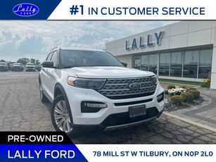 Used 2021 Ford Explorer Limited, AWd, Nav, Leather, Local Trade! for Sale in Tilbury, Ontario