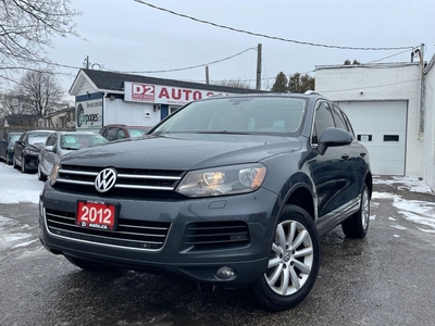 Used 2012 Volkswagen Touareg SPORT Trim/LEATHER/AWD/NAVY/PWR SEATS/CERTIFIED for Sale in Scarborough, Ontario