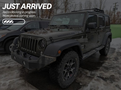 Used 2015 Jeep Wrangler Unlimited Sport $272 BI-WEEKLY - WELL MAINTAINED, SMOKE-FREE, PET-FREE, LOCAL TRADE for Sale in Cranbrook, British Columbia