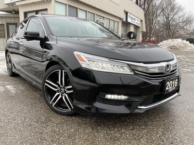 Used 2016 Honda Accord TOURING - LEATHER! NAV! BACK-UP CAM/BLIND-SPOT CAM! SUNROOF! for Sale in Kitchener, Ontario