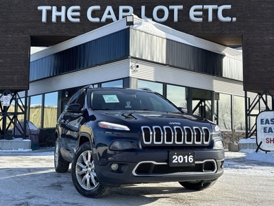 Used 2016 Jeep Cherokee Limited SIRIUS XM, HEATED LEATHER SEATS/STEERING WHEEL, NAV, BACK UP CAM, BLUETOOTH, CRUISE CONTROL!! for Sale in Sudbury, Ontario