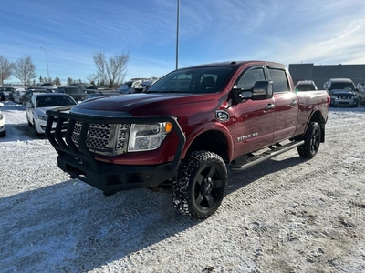 Used 2016 Nissan Titan PLATINUM RESERVE BACKUP CAM LEATHER $0 DOWN for Sale in Calgary, Alberta