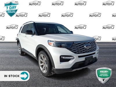 Used 2020 Ford Explorer Platinum 2ND ROW 35/30/35 BECH W/ARMRST NAV HEATED/COOLED SEATS for Sale in Sault Ste. Marie, Ontario