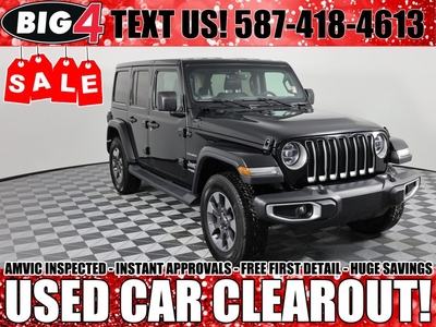 Used 2020 Jeep Wrangler Unlimited Sahara for Sale in Tsuut'ina Nation, Alberta