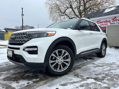 Used 2021 Ford Explorer Limited white for Sale in Oshawa, Ontario