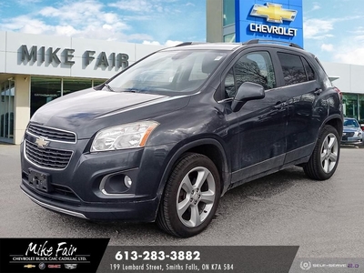 Used 2015 Chevrolet Trax LTZ AWD,sunroof,heated front seats/exterior mirrors,rear parking assist,remote start for Sale in Smiths Falls, Ontario