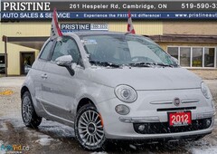 2012 FIAT 500 Lounge Only 121 km Bluetooth Accident & Rust Free