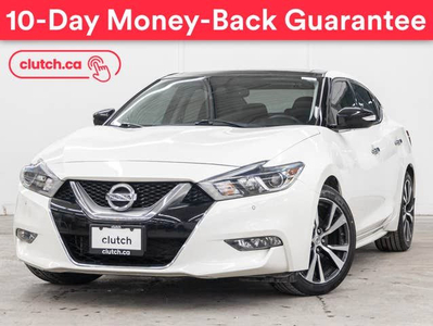 2016 Nissan Maxima SL w/ Rearview Cam, Dual Zone A/C, Bluetooth