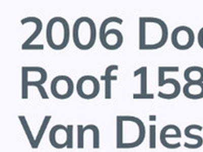 2006 Dodge 2500 Sprinter High Roof 158-inch WheelBase CargoVan