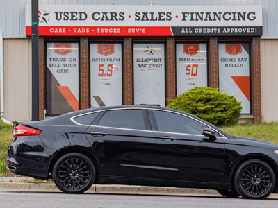 2017 Ford Fusion Titanium | AWD | Leather | Roof | Nav | Cam &