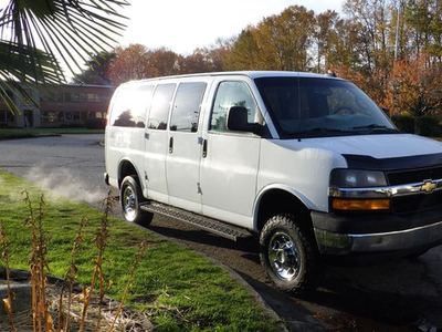 2018 Chevrolet Express 3500 Quigley 4X4 12 Passenger Van