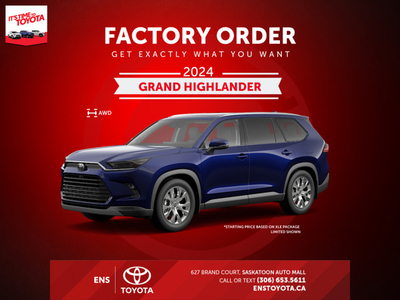 2024 Toyota Grand Highlander - $361 B/W