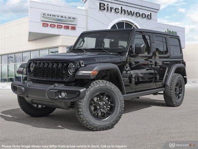 New 2024 Jeep Wrangler Willys for Sale in Winnipeg, Manitoba