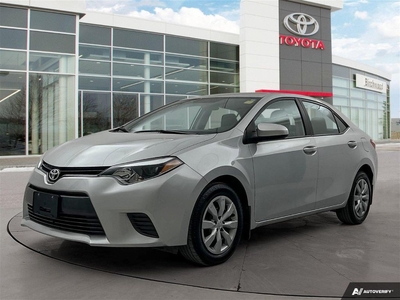 Used 2016 Toyota Corolla LE FWD HTD Seats Backup Cam for Sale in Winnipeg, Manitoba