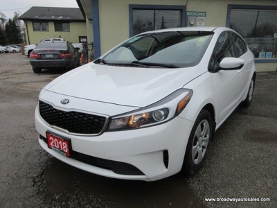 Used 2018 Kia Forte GREAT VALUE LX-MODEL 5 PASSENGER 2.0L - DOHC.. DRIVE-MODE-SELECT.. CD/AUX/USB INPUT.. BLUETOOTH SYSTEM.. KEYLESS ENTRY.. for Sale in Bradford, Ontario