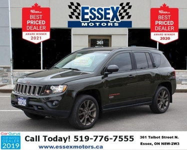 Used 2016 Jeep Compass 4x4*Heated Leather*Sun Roof*Bluetooth*2.4L-4cyl for Sale in Essex, Ontario