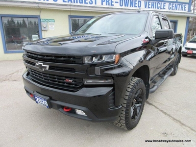 Used 2020 Chevrolet Silverado 1500 LOADED LT-TRAIL-BOSS-Z71-EDITION 5 PASSENGER 5.3L - V8.. 4X4.. CREW-CAB.. SHORTY.. LEATHER.. HEATED SEATS & WHEEL.. BACK-UP CAMERA.. POWER SUNROOF.. for Sale in Bradford, Ontario