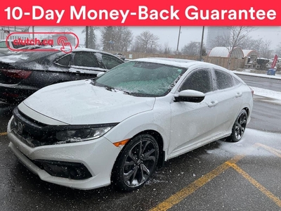 Used 2020 Honda Civic Sedan Sport w/ Apple CarPlay & Android Auto, Rearview Cam, Dual Zone A/C for Sale in Toronto, Ontario