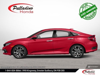 Used 2020 Honda Civic Sedan Touring - One Owner - No Accidents - Off Lease! for Sale in Sudbury, Ontario