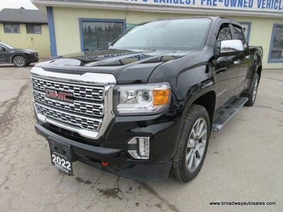 Used 2022 GMC Canyon LIKE NEW DENALI-VERSION 5 PASSENGER 2.8L - DURAMAX DIESEL.. 4X4.. CREW-CAB.. SHORTY.. NAVIGATION.. LEATHER.. HEATED SEATS & WHEEL.. BACK-UP CAMERA.. for Sale in Bradford, Ontario