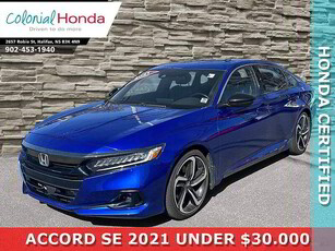 2021 Honda Accord Sedan SE