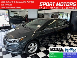 Used 2018 Chevrolet Cruze LT+Remote Start+ApplePlay+HeatedSeats+CLEAN CARFAX for Sale in London, Ontario