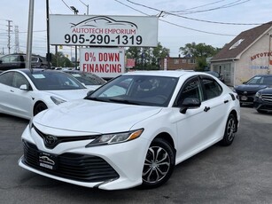 Used 2019 Toyota Camry LE Pearl White Lane Departure/Forward Safety/Reverse Camera for Sale in Mississauga, Ontario