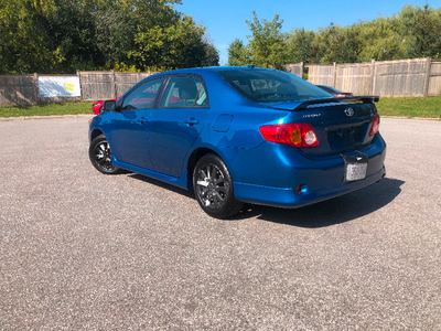2009 Toyota Corolla S Blue with 20919 kms