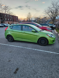 2012 Hyundai Accent Hatchback Green (AS IS)