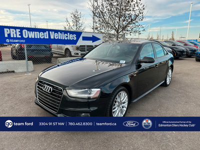 2015 Audi A4 KOMFORT PLUS - LEATHER, BACK UP CAM, HEATED SEATS,