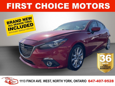 2016 MAZDA MAZDA3 GT ~AUTOMATIC, FULLY CERTIFIED WITH WARRANTY!!