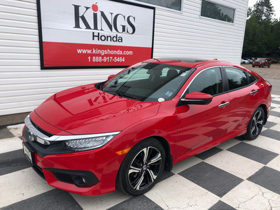 2018 Honda Civic Touring - Heated F+R seats, Leather, Sunroof, A