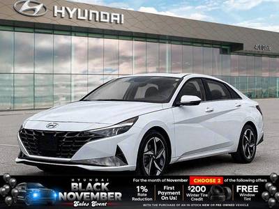 2023 Hyundai Elantra Luxury | Leather | Sunroof | Alloys | Navi