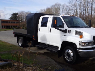 Used 2007 GMC 5500 C Crew Cab Flat Deck Diesel for Sale in Burnaby, British Columbia