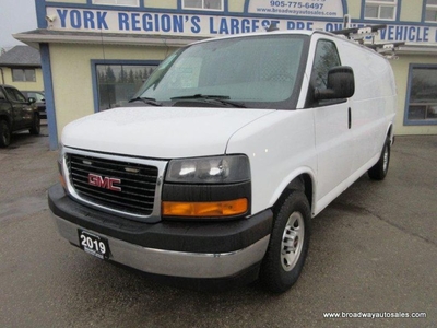 Used 2019 GMC Savana 1-TON CARGO-MOVING 2 PASSENGER 6.0L - V8.. EXTENDED-CARGO.. BACK-UP CAMERA.. TOW SUPPORT.. ROOF-RACKS.. BARN-DOOR-ENTRANCES.. for Sale in Bradford, Ontario