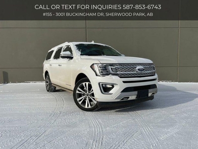 Used 2020 Ford Expedition Platinum Max 7 Passenger Heated & Cooled Seats Bang & Olufsen Sound System for Sale in Sherwood Park, Alberta