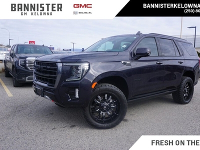 Used 2023 GMC Yukon AT4 GMC PRO SAFETY PLUS PACKAGE, WIRELESS CHARGING, HEAD-UP DISPLAY, HANDS FREE LIFTGATE for Sale in Kelowna, British Columbia