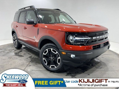 2024 Ford Bronco Sport Outer Banks- 300A- MOONROOF- TOW PKG- COP