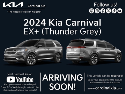 New 2024 Kia Carnival EX+ for Sale in Niagara Falls, Ontario
