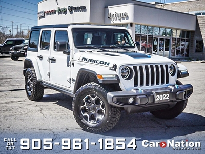 Used 2022 Jeep Wrangler 4xe Unlimited Rubicon 4x4 LEATHER NAV HARD TOP for Sale in Burlington, Ontario