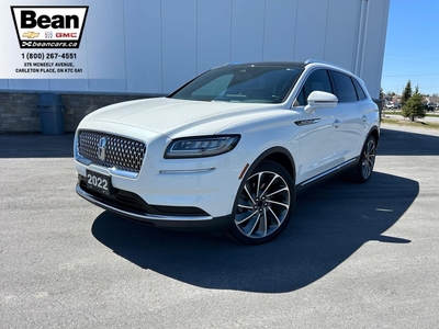 Used 2022 Lincoln Nautilus Reserve 2.7L V6 WITH REMOTE START/ENTRY, HEATED SEATS, HEATED STEERING WHEEL, VENTILATED SEATS, SUNROOF, REVEL ULTIMA AUDIO SYSTEM for Sale in Carleton Place, Ontario