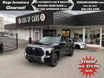 Used 2023 Toyota Tundra Crewmax Limited Hybrid TRD OFF ROAD for Sale in Langley, British Columbia