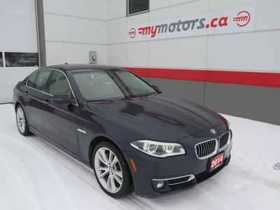Used 2014 BMW 5 Series 535d xDrive (**AWD**ALLOY WHEELS**FOG LAMPS**LEATHER** POWER DRIVERS/PASSENGERS SEAT**SUNROOF**AUTO HEADLIGHTS** LANE DEPARTURE ALERT**PUSH BUTTON START** AUTO START/STOP**NAVIGATION**BACKUP CAMERA** DUAL CLIMATE CONTROL**HEATED/VENTILATED SEATS**) for Sale in Tillsonburg, Ontario