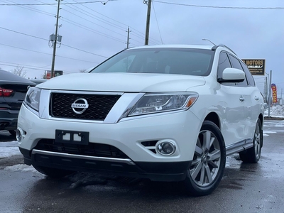 Used 2015 Nissan Pathfinder Platinum AWD / CLEAN CARFAX / PANO / LEATHER / NAV for Sale in Bolton, Ontario
