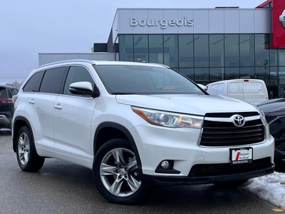 Used 2015 Toyota Highlander Limited 3rd Row Roof Racks Cooled Seats for Sale in Midland, Ontario