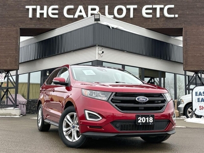 Used 2018 Ford Edge Sport APPLE CARPLAY/ANDROID AUTO, BACK UP CAM, NAV, HEATED SEATS/STEERING WHEEL, MOONROOF, CRUISE CONTROL! for Sale in Sudbury, Ontario