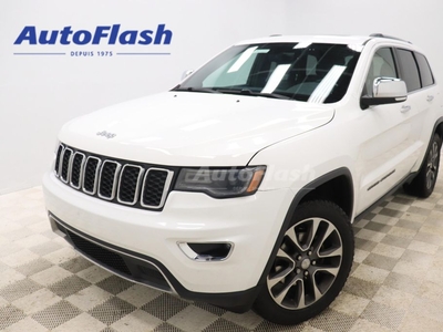 Used 2018 Jeep Grand Cherokee LIMITED, 4WD, DEMARREUR, CUIR, SIEGES VENTILE for Sale in Saint-Hubert, Quebec
