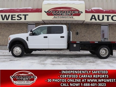 Used 2019 Ford F-550 CREW DUALLY 4X4 12FT DECK, HD GVW, ONLY 19K KMS!! for Sale in Headingley, Manitoba