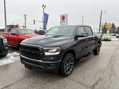 Used 2019 RAM 1500 Sport Crew Cab 4x4 ~Nav ~Cam ~Leather ~Bluetooth for Sale in Barrie, Ontario